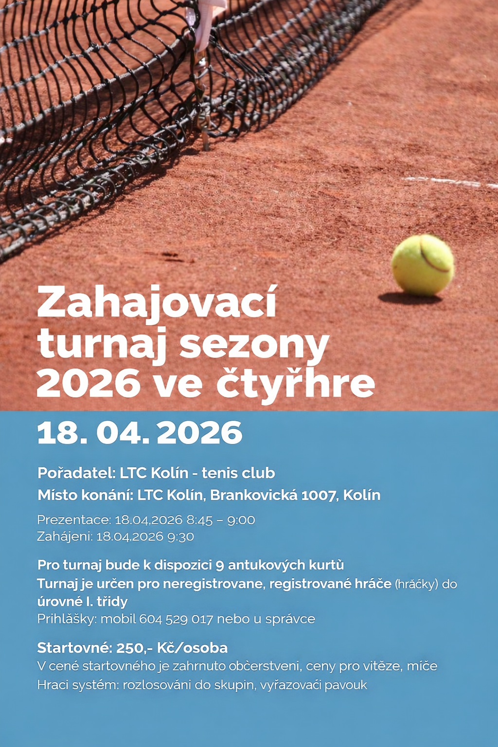 Zahajovací turnaj sezony 2026